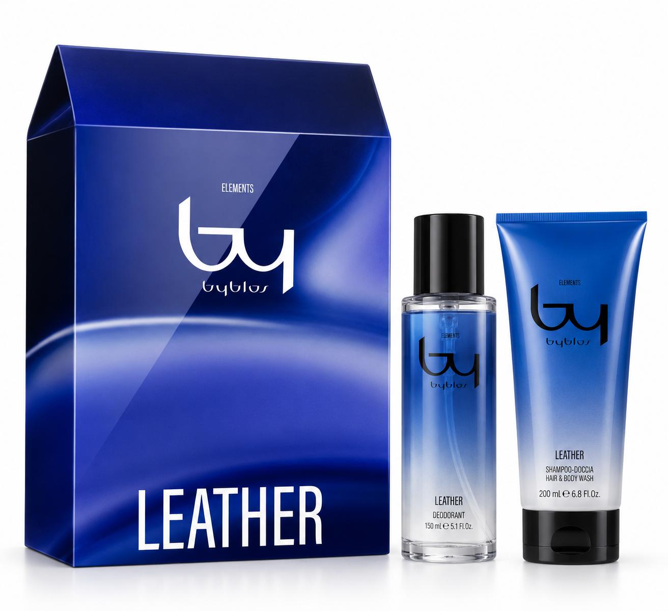BYBLOS LEATHER  shampoo-doccia 200 ml+after shave